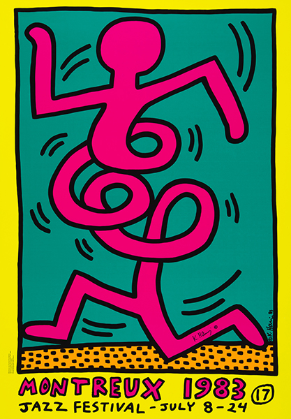 Keith Haring - Montreux Jazz Festival - Green