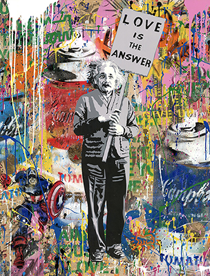 Mr. Brainwash - Einstein - Paper - en vente en ligne