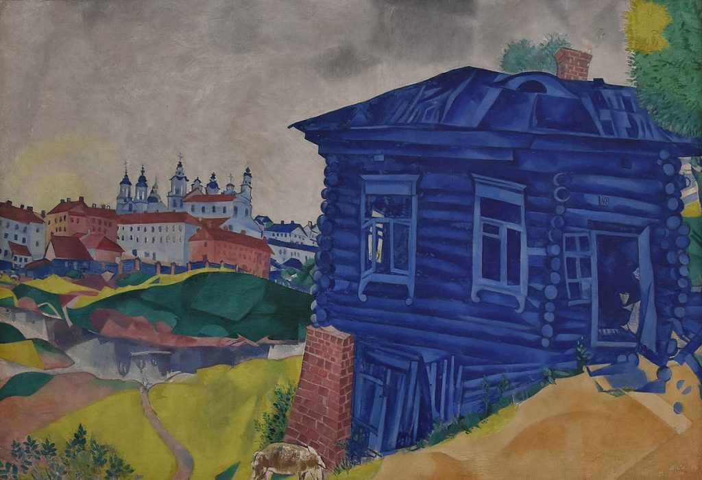 Marc Chagall, La maison bleue (1920)