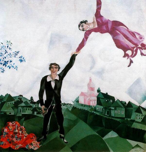 Marc Chagall, La promenade (1917)
