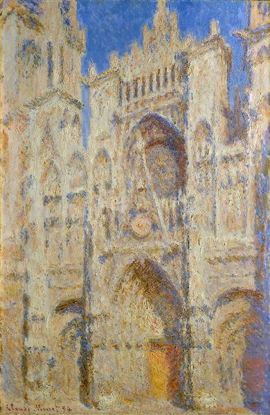 Monet, La Cathédrale de Rouen, le Portail, Soleil (1894)